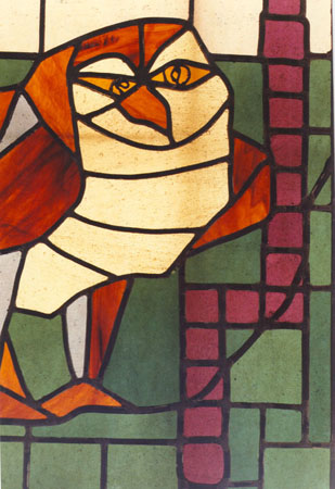 stained glass owl