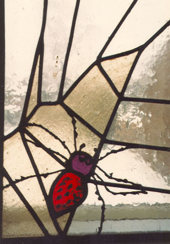 stained glass spider